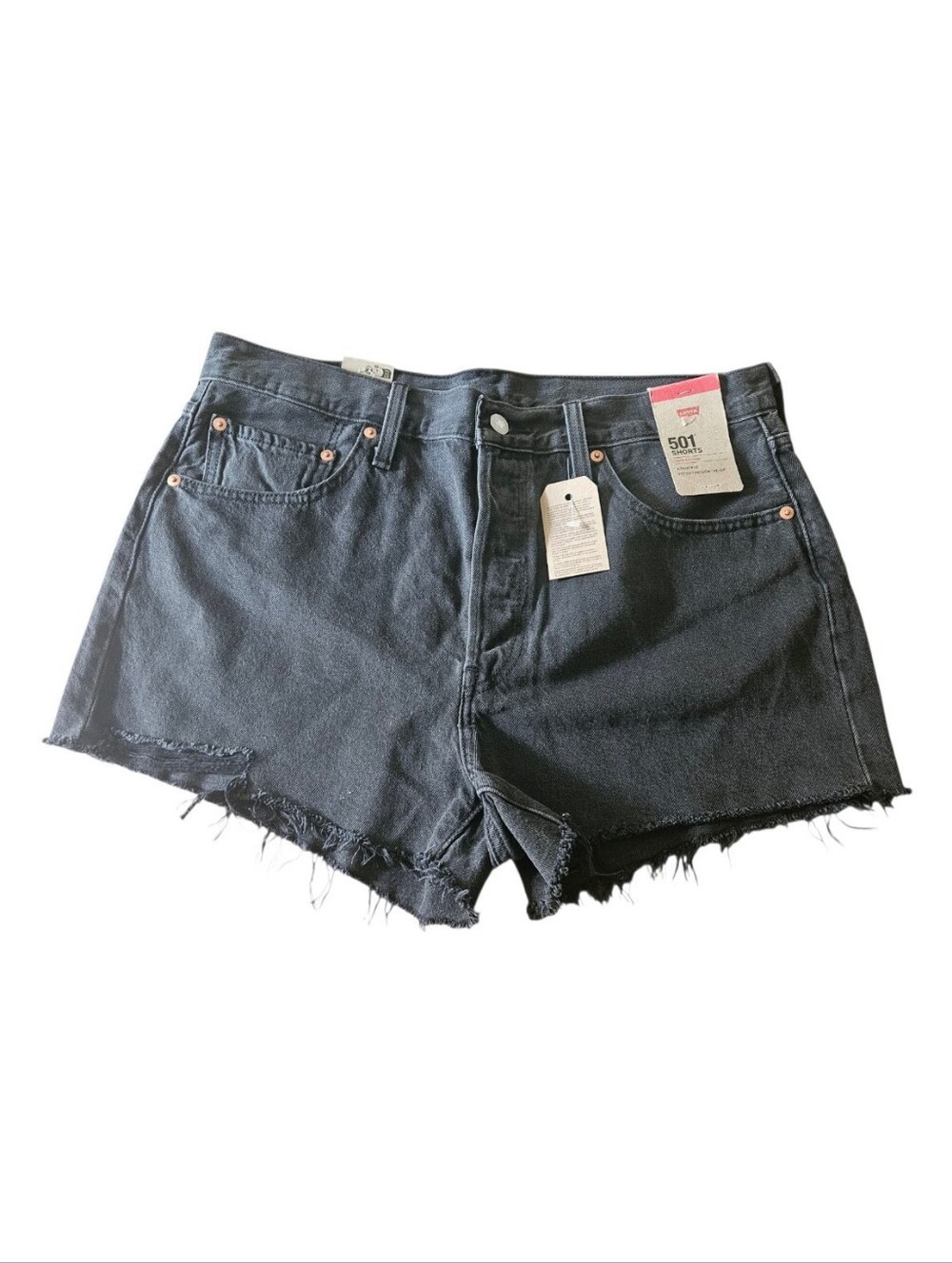 Levi's 501 Off Denim High-Rise Cut-Off Denim Shorts Size 32